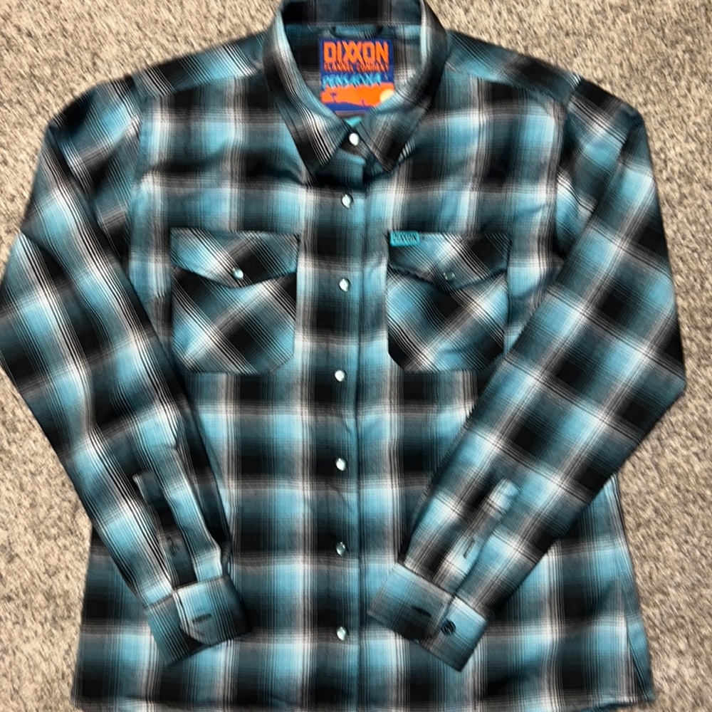 DIXXON Blue Black Plaid Button-Down Shirt